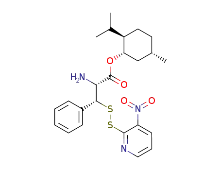 (2R,3R)-(+)-menthyl 2-amino-3-((S-3-nitro-2-pyridinesulfenyl)thio)-3-phenylpropionate