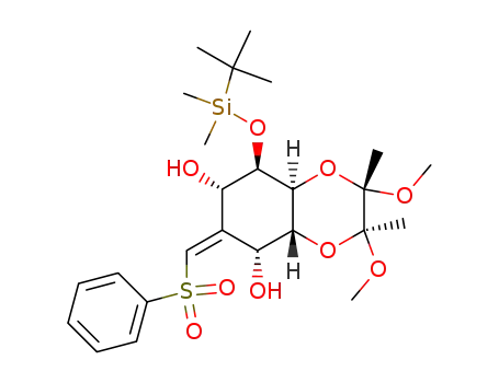 (2S,3S,4aR,5R,7S,8R,8aS)-6-[1-Benzenesulfonyl-meth-(E)-ylidene]-8-(tert-butyl-dimethyl-silanyloxy)-2,3-dimethoxy-2,3-dimethyl-octahydro-benzo[1,4]dioxine-5,7-diol
