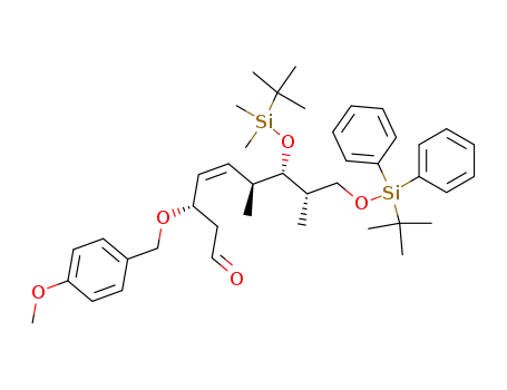 (Z)-(3S,6S,7S,8S)-7-(tert-Butyl-dimethyl-silanyloxy)-9-(tert-butyl-diphenyl-silanyloxy)-3-(4-methoxy-benzyloxy)-6,8-dimethyl-non-4-enal