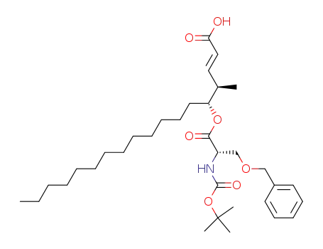 (E)-(4R,5R)-5-((S)-3-Benzyloxy-2-tert-butoxycarbonylamino-propionyloxy)-4-methyl-octadec-2-enoic acid