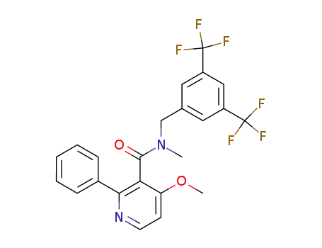 3-Pyridinecarboxamide,
N-[[3,5-bis(trifluoromethyl)phenyl]methyl]-4-methoxy-N-methyl-2-phenyl-