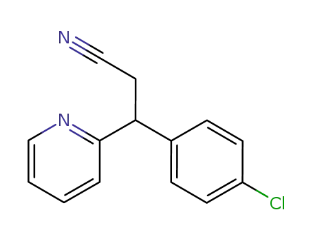 2-Pyridinepropanenitrile, b-(4-chlorophenyl)-