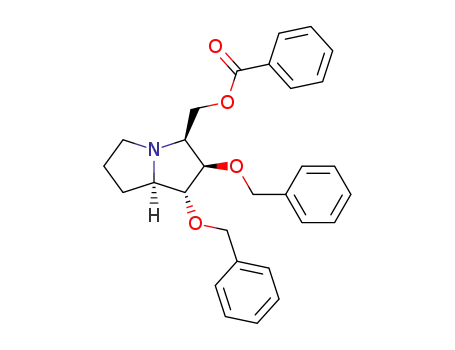 (1R,2R,3S,7aR)-3-benzoyloxymethyl-1,2-dibenzyloxypyrrolizidine