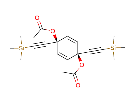 cis-1,4-diacetoxy-1,4-bis(trimethylsilylethynyl)cyclohexa-2,5-diene