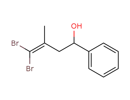 4,4-dibromo-3-methyl-1-phenylbut-3-en-1-ol
