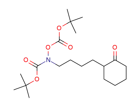(+/-)-2-(4'-N,O-di(tert-butoxycarbonyl)hydroxylaminobutyl)cyclohexanone