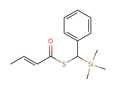 2-Butenethioic acid, S-[phenyl(trimethylsilyl)methyl] ester, (2E)-