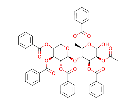 2,3,4-tri-O-benzoyl-β-D-xylopyranosyl-(1-> 4)-2-O-acetyl-3,6-di-O-benzoyl-α-D-mannopyranose