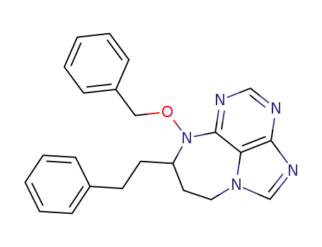 7,8,9,10-tetrahydro-10-benzyloxy-9-phenethyl-[1,4]diazepino[1,2,3-g,h]purine