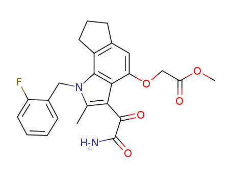 2-[[3-(2-Amino-1,2-dioxoethyl)-2-methyl-1-(2-fluorobenzyl)-1,6,7,8-tetrahydrocyclopent[g]indol-4-yl]oxy]acetic Acid Methyl Ester
