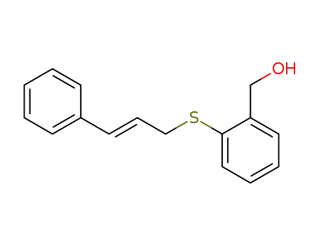 Molecular Structure of 854280-40-3 (2-((E)-3-phenyl-2-propenylsulfanyl)phenylmethanol)