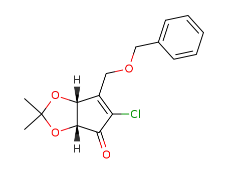 6-benzyloxymethyl-5-chloro-2,2-dimethyl-3a,6a-dihydro-cyclopenta[1,3]dioxol-4-one