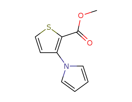 Molecular Structure of 74772-16-0 (METHYL 3-(1-PYRROLO)THIOPHENE-2-CARBOXYLATE)