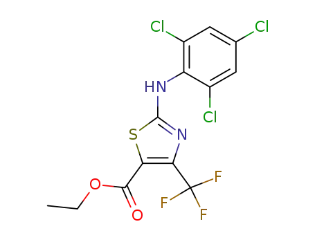 5-Thiazolecarboxylic acid,
2-[(2,4,6-trichlorophenyl)amino]-4-(trifluoromethyl)-, ethyl ester