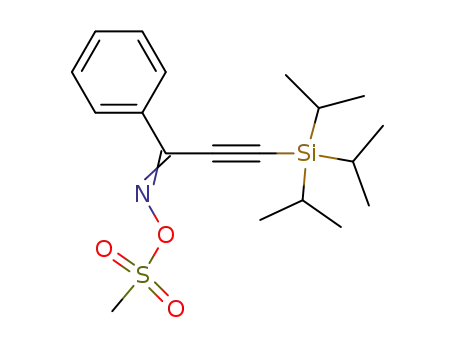 2-Propyn-1-one, 1-phenyl-3-[tris(1-methylethyl)silyl]-,
O-(methylsulfonyl)oxime