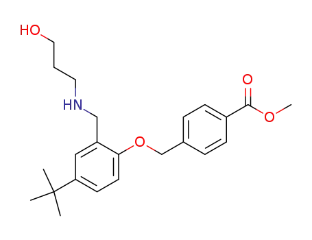 4-{4-<i>tert</i>-butyl-2-[(3-hydroxy-propylamino)-methyl]-phenoxymethyl}-benzoic acid methyl ester