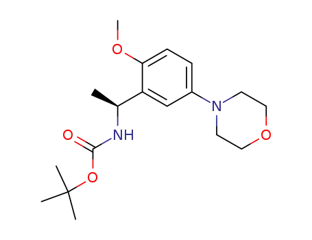 (S)-[1-(2-methoxy-5-morpholin-4-ylphenyl)ethyl]carbamic acid tert-butyl ester