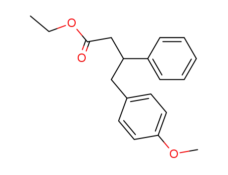 Molecular Structure of 193533-31-2 (Benzenebutanoic acid, 4-methoxy-b-phenyl-, ethyl ester)