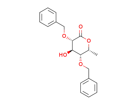 (3S,4R,5R,6R)-3,5-bis(benzyloxy)-4-hydroxy-6-methyltetrahydropyran-2-one