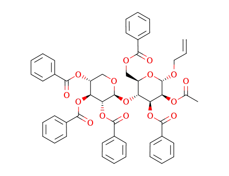 allyl 2,3,4-tri-O-benzoyl-β-D-xylopyranosyl-(1-> 4)-2-O-acetyl-3,6-di-O-benzoyl-α-D-mannopyranoside