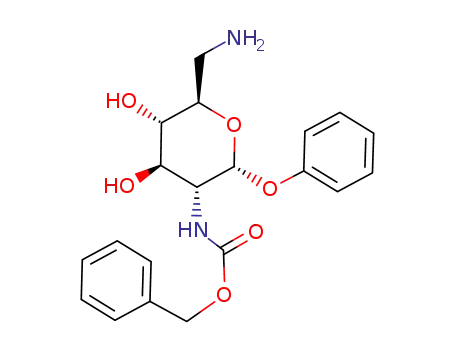 ((2R,3R,4R,5S,6R)-6-Aminomethyl-4,5-dihydroxy-2-phenoxy-tetrahydro-pyran-3-yl)-carbamic acid benzyl ester