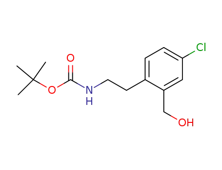 Carbamic acid, [2-[4-chloro-2-(hydroxymethyl)phenyl]ethyl]-,
1,1-dimethylethyl ester