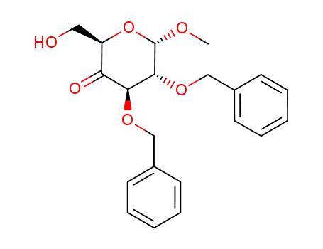 Molecular Structure of 223590-83-8 (methyl 2,3-di-O-benzyl-α-D-xylo-hexopyranoside-4-ulose)