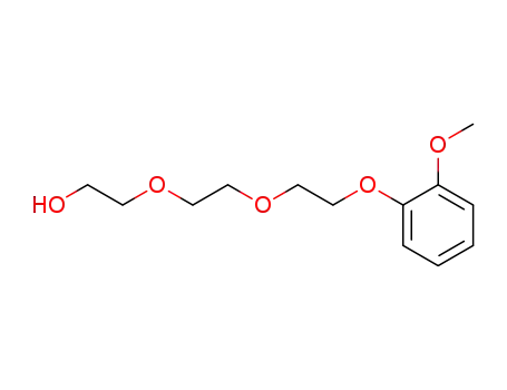 Molecular Structure of 77553-74-3 (Ethanol, 2-[2-[2-(2-methoxyphenoxy)ethoxy]ethoxy]-)