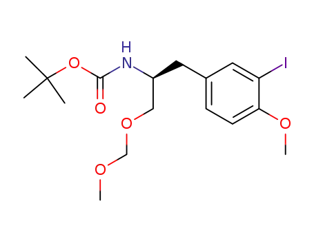 Carbamic acid,
[(1S)-2-(3-iodo-4-methoxyphenyl)-1-[(methoxymethoxy)methyl]ethyl]-,
1,1-dimethylethyl ester