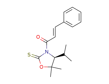 2-Oxazolidinethione,
5,5-dimethyl-4-(1-methylethyl)-3-[(2E)-1-oxo-3-phenyl-2-propenyl]-,
(4S)-