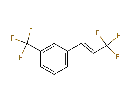 Molecular Structure of 78622-59-0 (1-[(E)-3,3,3-trifluoro-1-propen-1-yl]-3-trifluoromethylbenzene)