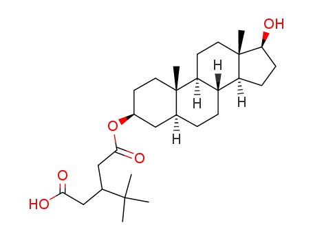 3-tert-Butyl-pentanedioic acid mono-((3S,5S,8R,9S,10S,13S,14S,17S)-17-hydroxy-10,13-dimethyl-hexadecahydro-cyclopenta[a]phenanthren-3-yl) ester