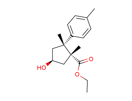 (1R,2R,4S)-4-hydroxy-1,2-dimethyl-2-p-tolyl-cyclopentanecarboxylic acid ethyl ester