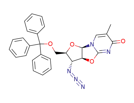 O-2,2'-anhydro-1-(3-azido-3-deoxy-5-O-trityl-β-D-arabinofuranosyl)thymine