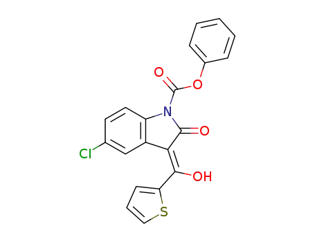(Z)-5-chloro-3-[1-hydroxy-1-(2-thienyl)methylene]-2-oxo-1-phenoxycarbonyl-2,3-dihydroindole