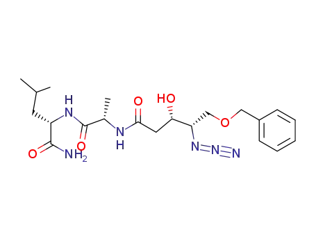 (3S,4S)-4-azido-5-benzyloxy-3-hydroxypentanoic acid [(S)-1-((S)-1-carbamoyl-3-methylbutylcarbamoyl)ethyl]amide