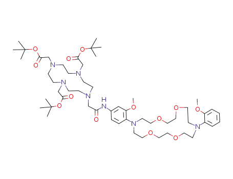 [4,7-bis-tert-butoxycarbonylmethyl-10-({3-methoxy-4-[16-(2-methoxyphenyl)-1,4,10,13-tetraoxa-7,16-diazacyclooctadec-7-yl]phenylcarbamoyl}methyl)-1,4,7,10-tetraazacyclododec-1-yl]acetic acid tert-butyl ester