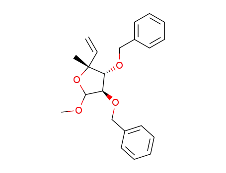 3,4-bis(benzyloxy)tetrahydro-5-methoxy-2-methyl-2-vinylfuran