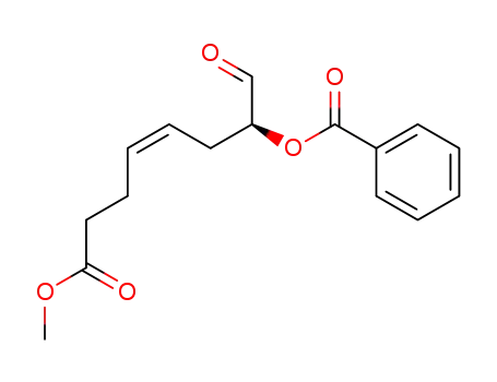 Benzoic acid (Z)-(S)-1-formyl-6-methoxycarbonyl-hex-3-enyl ester