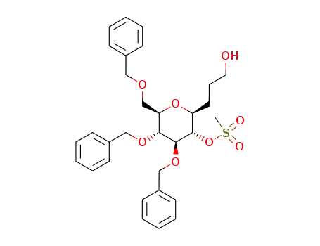 Methanesulfonic acid (2S,3S,4S,5R,6R)-4,5-bis-benzyloxy-6-benzyloxymethyl-2-(3-hydroxy-propyl)-tetrahydro-pyran-3-yl ester