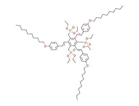 1,3,5-tris[(E)-2-(4-decyloxyphenyl)ethenyl]-2,4,6-tris[(diethoxyphosphoryl)methyl]benzene
