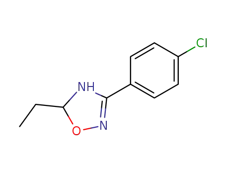 Molecular Structure of 61477-43-8 (1,2,4-Oxadiazole, 3-(4-chlorophenyl)-5-ethyl-4,5-dihydro-)