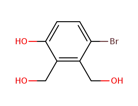 Molecular Structure of 565176-47-8 (1,2-Benzenedimethanol, 3-bromo-6-hydroxy-)
