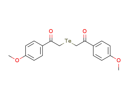 Molecular Structure of 99766-25-3 (Ethanone, 2,2'-tellurobis[1-(4-methoxyphenyl)-)