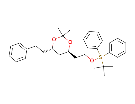 Silane,
(1,1-dimethylethyl)[2-[(4S,6S)-2,2-dimethyl-6-(2-phenylethyl)-1,3-dioxan
-4-yl]ethoxy]diphenyl-