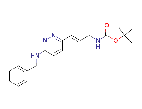 [3-(6-benzylamino-pyridazin-3-yl)-allyl]-carbamic acid <i>tert</i>-butyl ester
