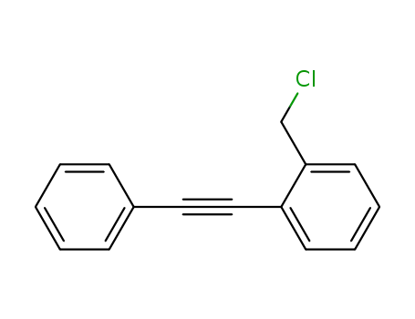Molecular Structure of 568571-17-5 (Benzene, 1-(chloromethyl)-2-(phenylethynyl)-)