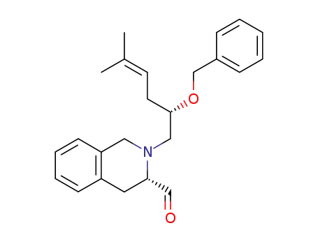 Molecular Structure of 782500-97-4 ((2'S,3S)-2-(2'-benzyloxy-5'-methylhex-4'-enyl)-1,2,3,4-tetrahydroisoquinoline-3-carbaldehyde)
