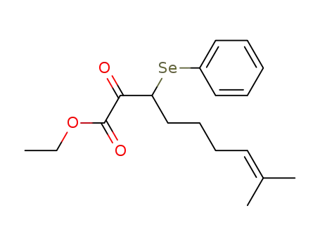 8-methyl-2-oxo-3-phenylselanyl-non-7-enoic acid ethyl ester