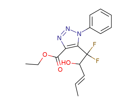 5-(1,1-difluoro-2-hydroxy-3-penten-1-yl)-1-phenyl-1H-1,2,3-triazole-4-carboxylic acid ethyl ester